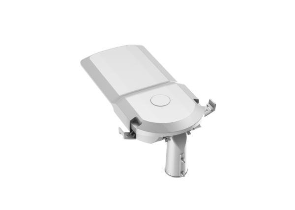L'éclairage public est assuré par un système de luminaire à LED de 120 W.