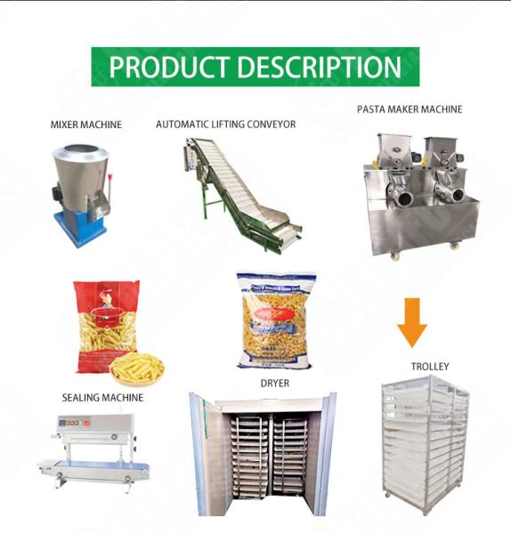 Automatic pasta making machine macaroni pasta maker machine pasta production line