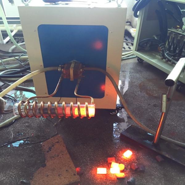 CE, SGS IGBT 40KW Medium Frequency induction heating equipment for forging steel, copper