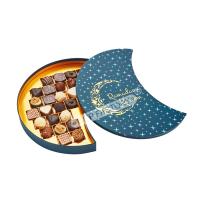 Deluxe Moon Shaped Gift Box Chocolate Present Box With Food Safe Tray
