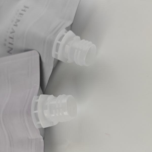 Customized Wholesale 100g  Heat Seal Skin Care Cosmetic Plastic Packaging Bag  Spout Pouch with Round Corner