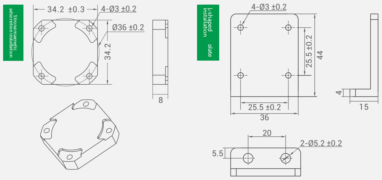 GKG392 Digital MEMS Triaxial Vibration Sensor Shock Resistant