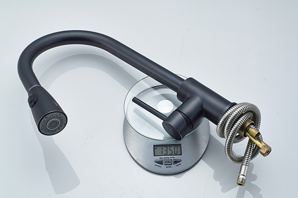 Blacken Kitchen Sink Faucets , ROVATE Industrial Kitchen Faucet For Home