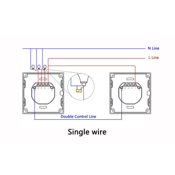 Tuya Eu standard 2gang APP Control Glass Touch Operated Smart Wifi Light Dimmer Switch