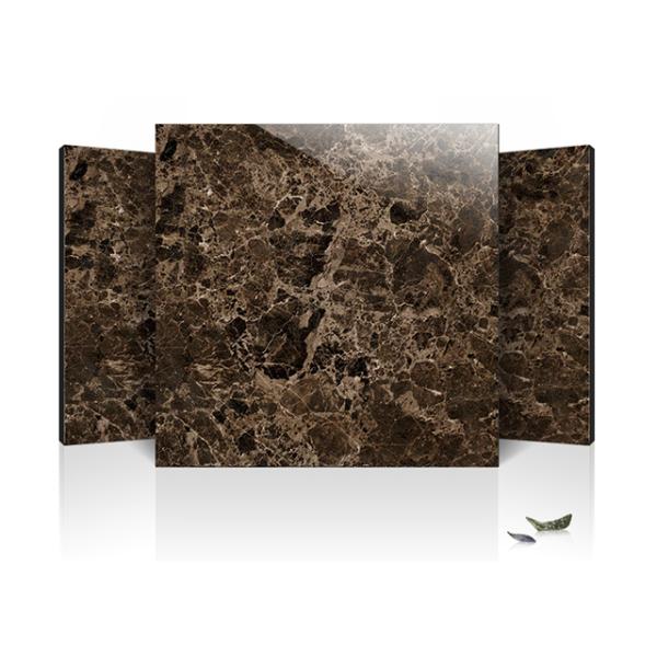 Black Polished Porcelain Floor Tiles 600 X 600mm Double Vitrified Floor Tiles