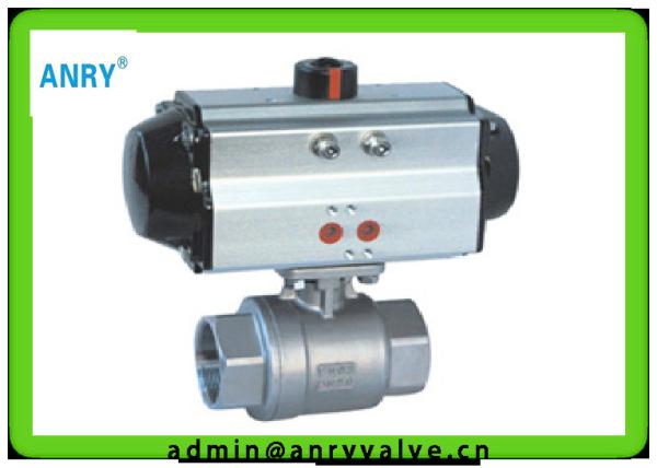 Teflon - Lined Differential Pressure Control  Pneumatic Actuated Ball Valve PTFE Lined Seats