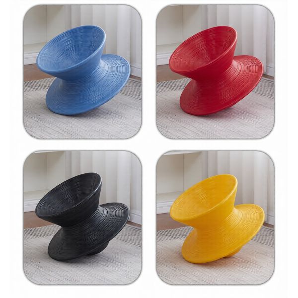 Modern Design Non-slip 360 Degrees Rotating Living Room Accent Chair Children Swivel Gyro Leisure Chair for Mall Shopping