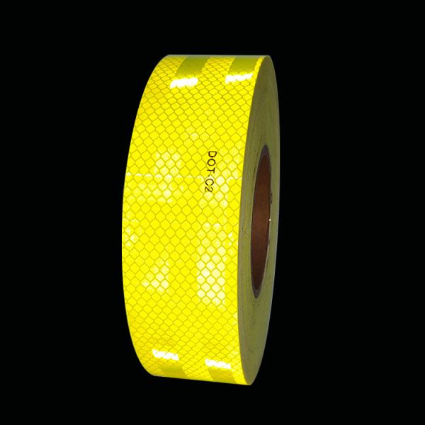 Fluorescent Yellow-Green DOT C2 Retro Reflective Marking Tape for Trucks