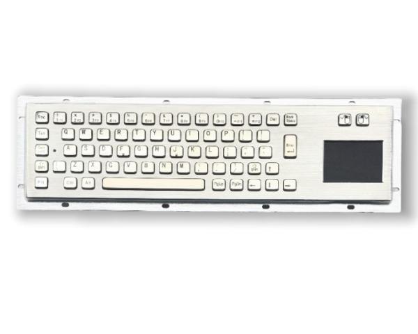 IP65 Industrial PC Keyboard Stainless Steel With Full Functional 2 Keys Touch Pad