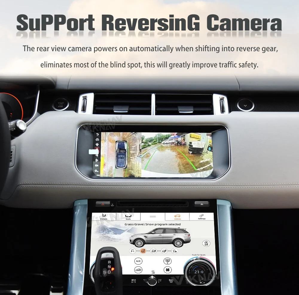 Радио для автомобилей с сенсорным экраном Android 12 для Range Rover Sport L494 2013-2017 GPS навигация Мультимедийный проигрыватель Android Auto