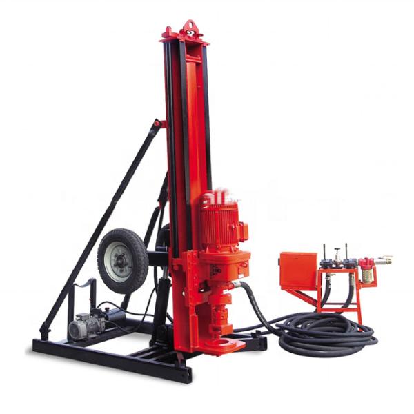 Máquina de perfuração rotativa compacta de 11 kW fácil de operar Máquina de perfuração de poços com motor de 380V