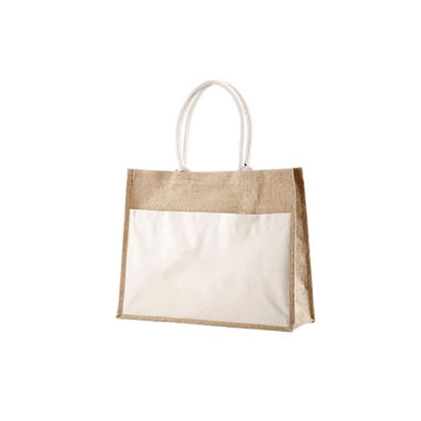 Fantastic Reusable Washable Tote Bags Burlap Jute Shopping Bag With Custom Logo