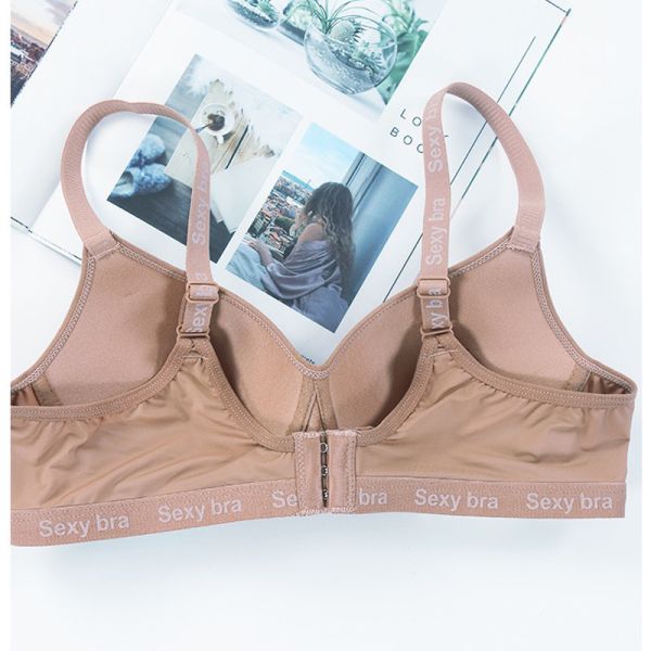 Wholesale Solid Color Small Breast Cup Bra Women Sporty Comfortable Wire Free Bra