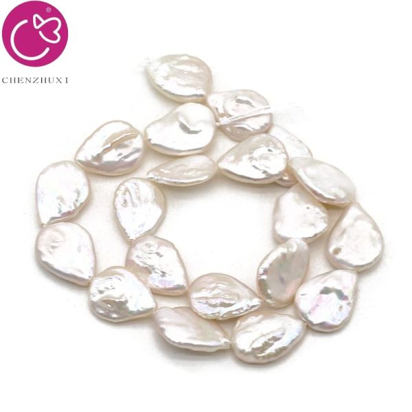 Wholesale Irregular Baroque Pearl Big Beads Water Drop White Peals Elegant Natural Freshwater Pearl Beads for Jewelry Making