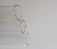 Trasnparent Customized Explosion Proof Tube 200 Degree  Anti Shock Led Tube Glass