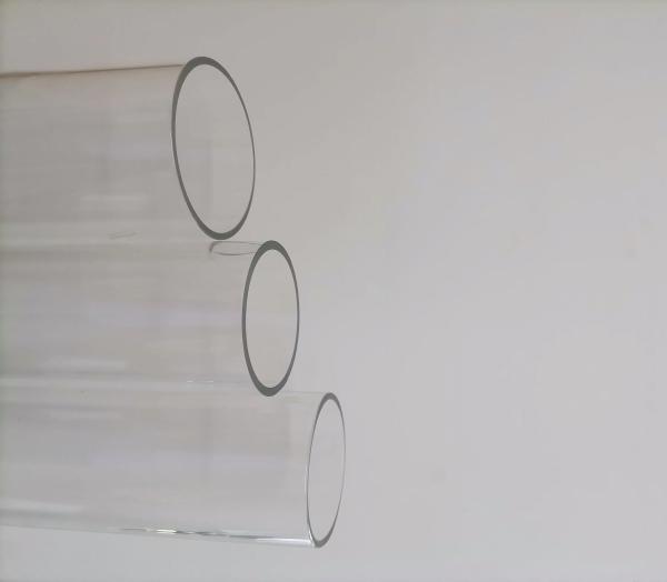 Trasnparent Customized Explosion Proof Tube 200 Degree  Anti Shock Led Tube Glass