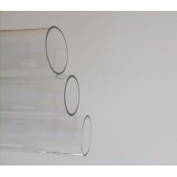 Trasnparent Customized Explosion Proof Tube 200 Degree Anti Shock Led Tube Glass