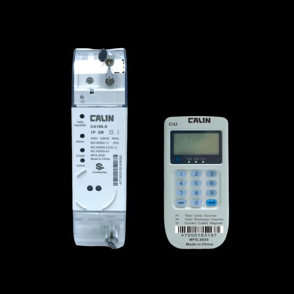 Split Type STS Single Phase Electric Meter , Plc G3 Rf  Din Rail Power Meter