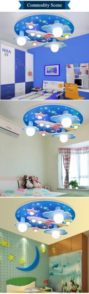 Cartoon Remote Control LED Ceiling Lights kids room chandelier(WH-MA-152)