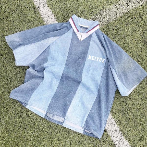 オーダーメイド ストライプ カーディガン 高品質 箱型スクリーン プリント ポロシャツ スポーツ カーディガン 格子 格子 サッカー カーディガン 男性用 Tシャツ