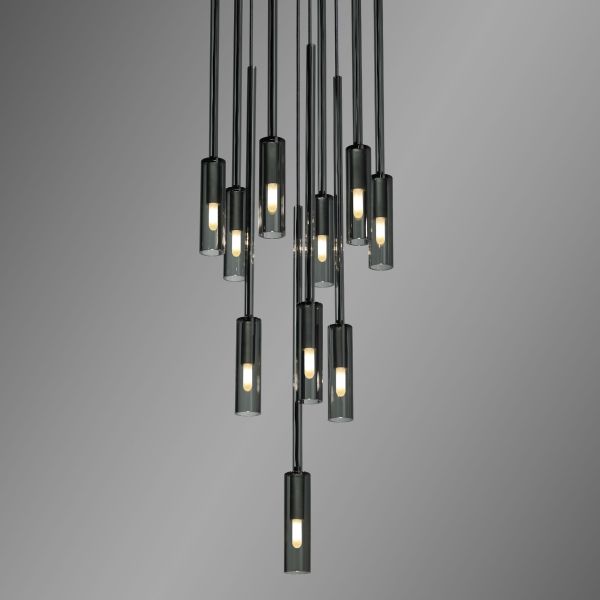 Modern Brass Adjustable Height Pendant Light with 50000 Hours Lifespan for Living Room