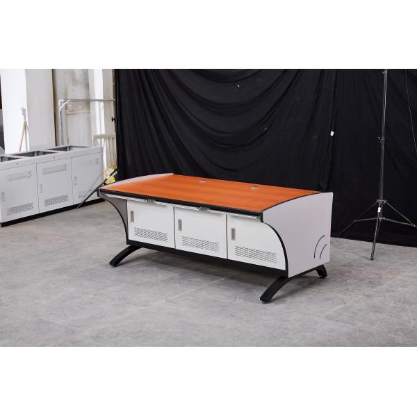 Industrial Control Room Wood Surface Three Person Operating Table with Easy Assemble