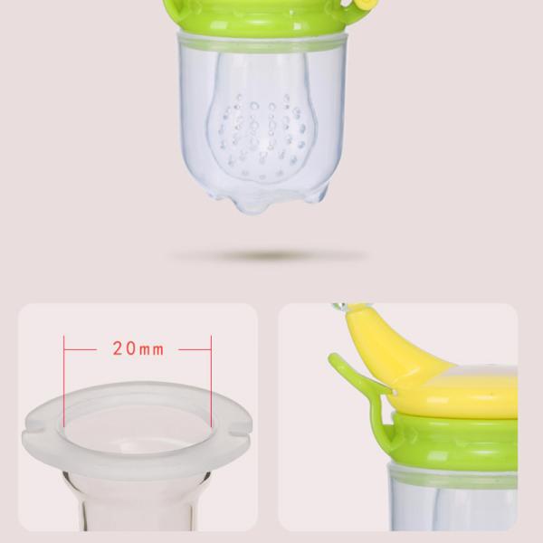 Nitrosamine Free PP Silicone Pacifier Holder resh Baby Fruit Food Feeder