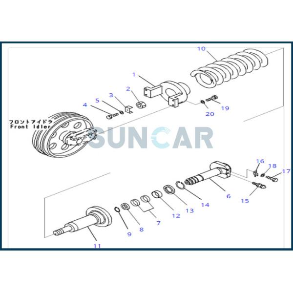 206-30-22120 el equipo del sello del ajustador de 2063022120 pistas cabe PC200-7 PC210-7
