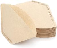 Papel de filtros descartável do café do cone de papel natural Unbleached do filtro de café