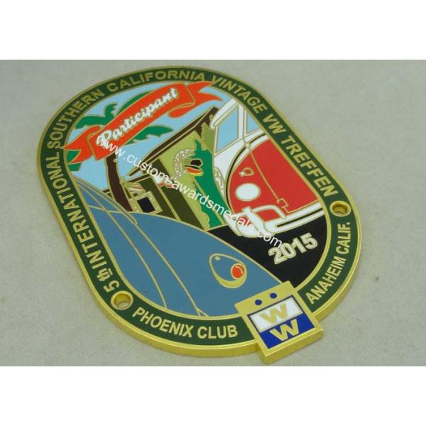 Holiday Zinc Alloy Die Casting Car Badges 3D Pin Memorial Crabs Police
