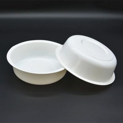 16Oz 500Ml PP White Plastic Disposable Bowls Flate Bottom