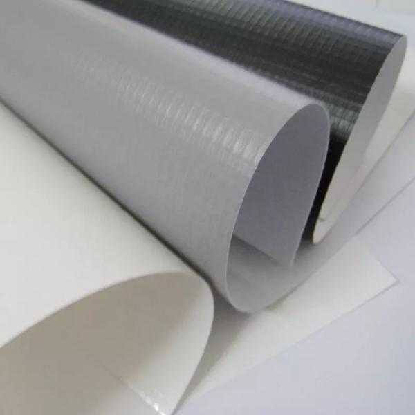 13oz White Pvc Banner advertising Hot Laminated With Good Tearing Strength