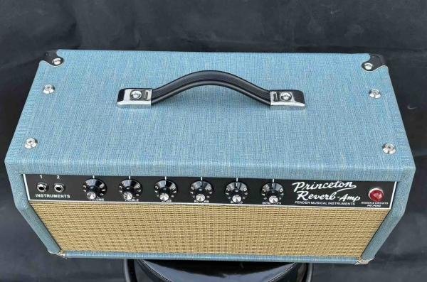 Custom Grand ′64 Princeton Reverb Tube Guitar Amp Head in Blue Color Fender Amp Clone Guitar Amplifier OEM