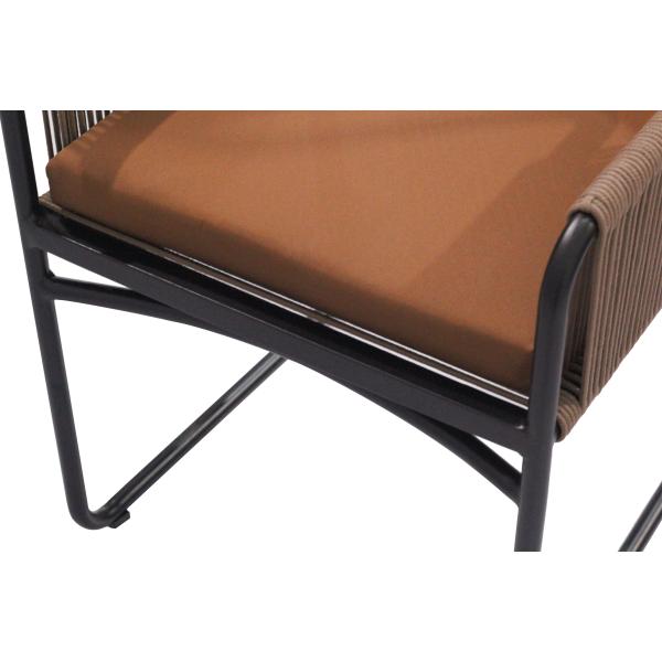 European Dining Modern Design Custom Rope Rattan Dinging Chair Restaurant Furniture