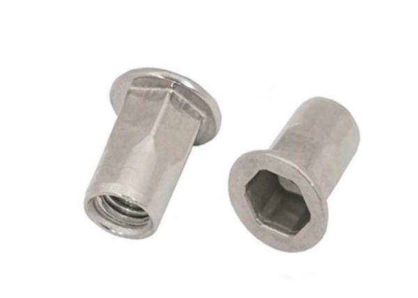 M8 M10 Half Hex Stainless Steel Rivet Nut Self Locking For Pharmaceutical Industry