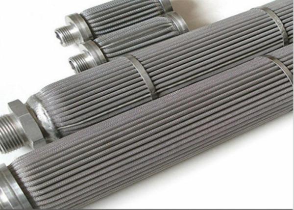 Stainless Steel Pleated Filter Mesh with SS304 SS316 Material for 1-300um Filtration Range and -196℃-400℃ Temperature Resistance