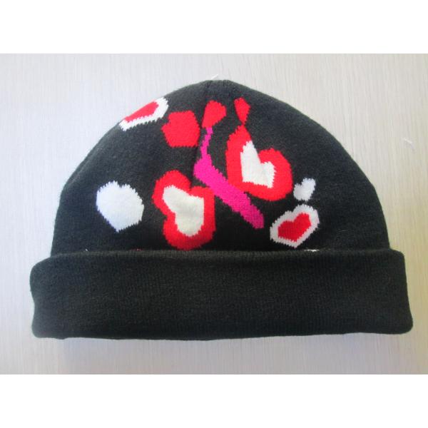 Acrylic Hat for Children--Classic Style with Flowers--Outside and Winter--Jacquard Hat