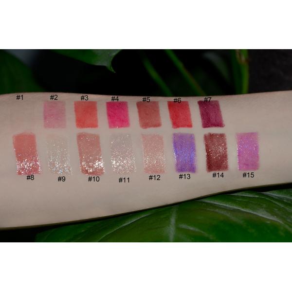 Шиммер Липглосс ясности пигмента 15 продуктов макияжа губы цветов высокий водоустойчивое