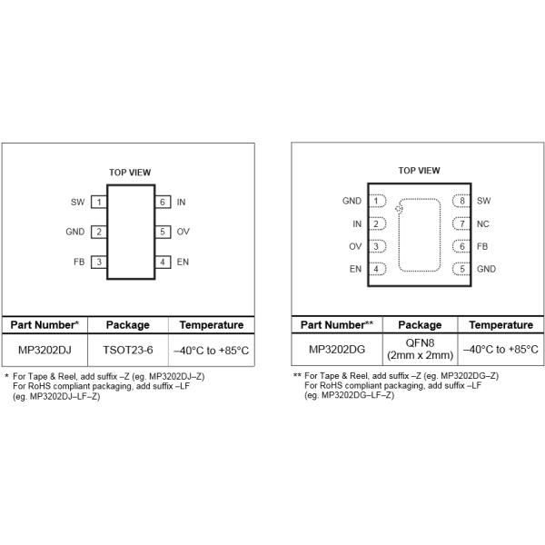 MP3202DJ-LF-Z IL6GE SOT23-6 Voltage Regulator Chip LED Lighting Drivers