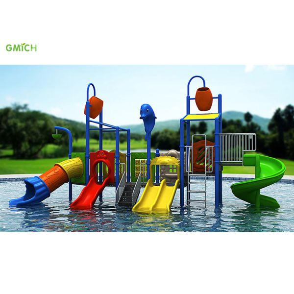 Safety Material Water Park Play Equipment Custom Waterslides Easy To Install