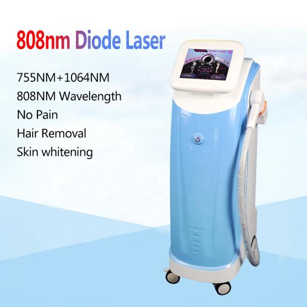 Vertical Diode Laser Hair Removal Machine Permanent Painless 808nm