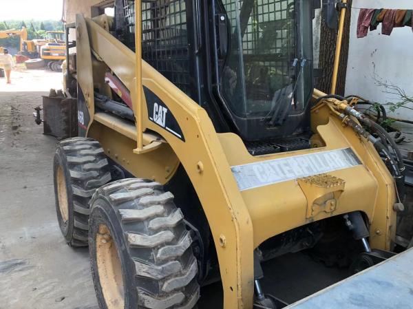 Mini Sliding Used Wheeled Loader CAT 226B With Turbo Diesel Engine