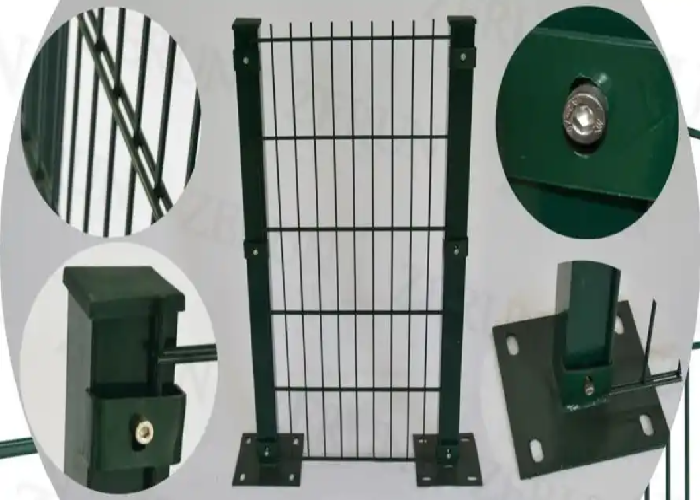 Robust Double Loop Wire Fencing Panels Easy Install Long Service Life