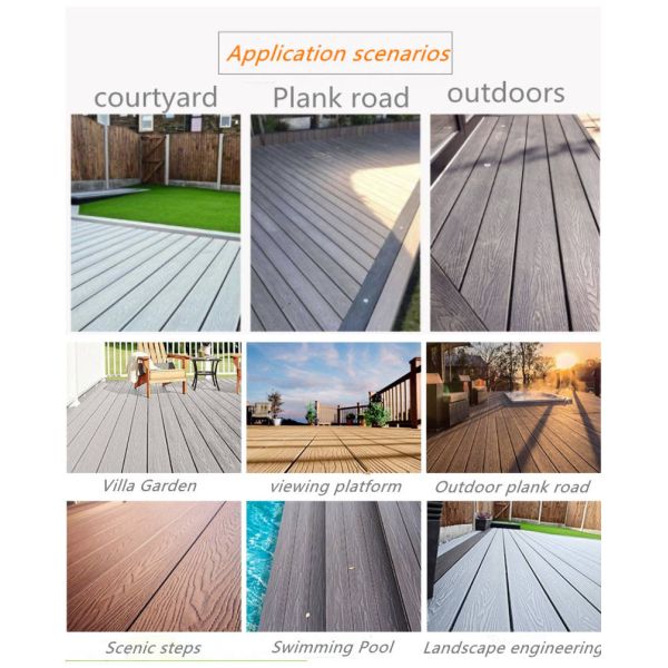 Convenient to Install Piso Deck Wpc Decking Wpc 40x40 Floor Tiles for Patio Decking