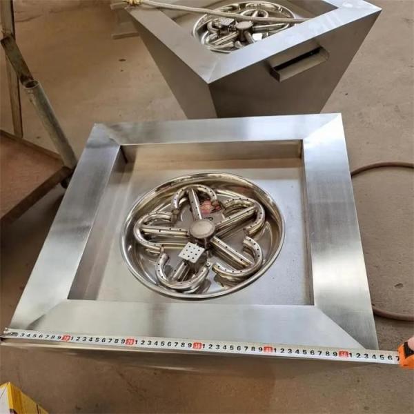 Bacias de fogo de queimadura da água do gás de aço inoxidável remoto da ignição para a piscina