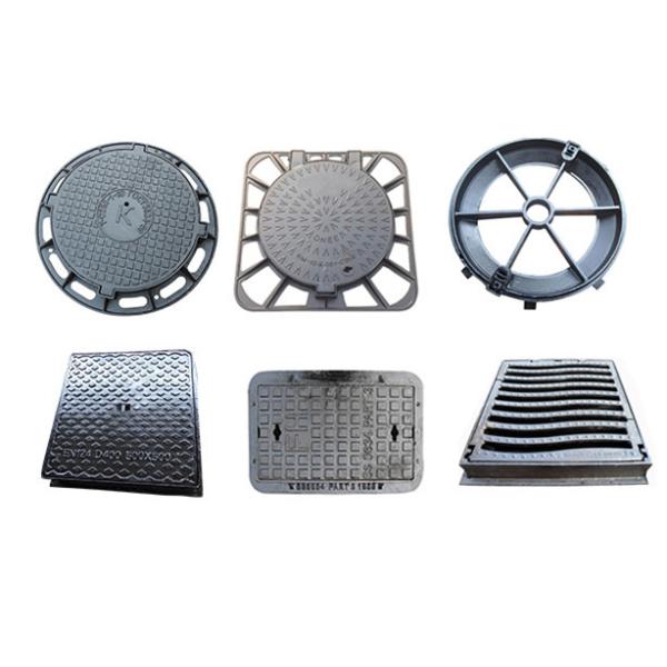 Road / Hard Shoulders Ductile Iron Manhole Cover , E600 D400 Manhole Cover
