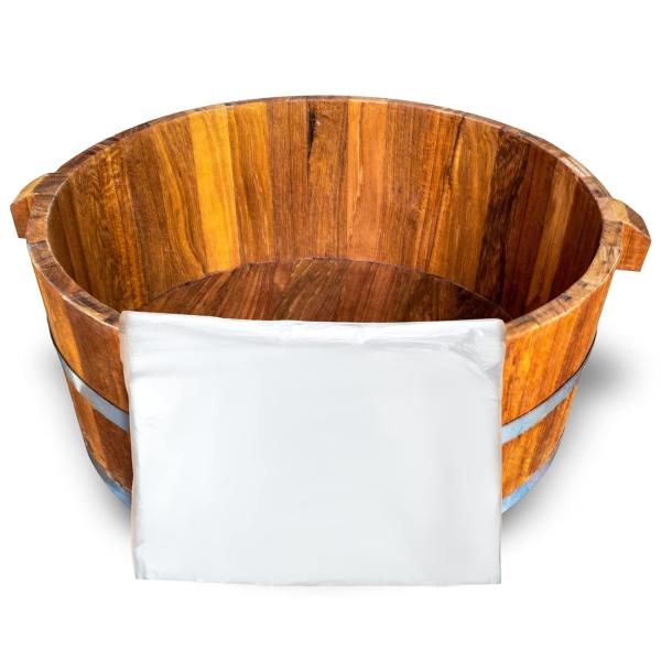 Disposable Foot Tub Liner Portable Bath Basin Bags Plastic Pedicure Spa Bags Thin Large Foot Bath Liners Disposable