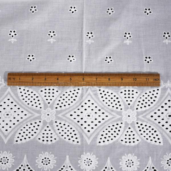 Памучная вышивка кружевная ткань 5 ярдов 3D Бабочка цветок Гипура шнурка кружевная ткань