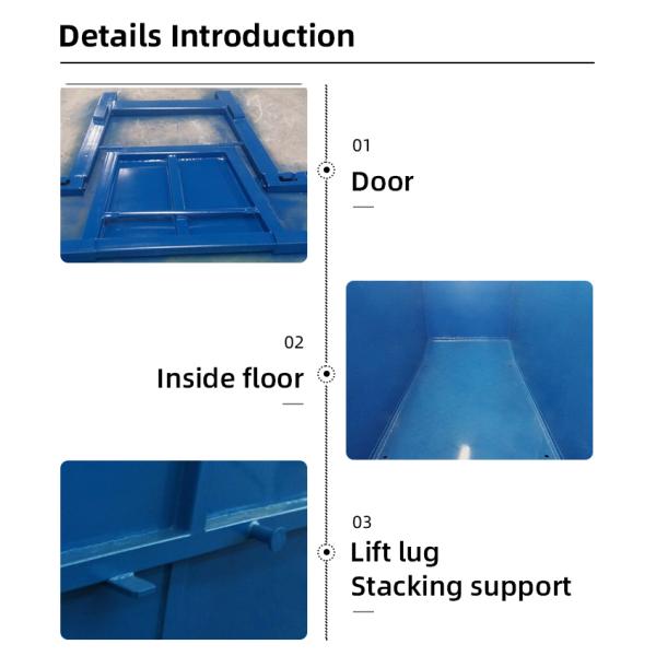 Construction Waste Disposal Trailer Skip Bin