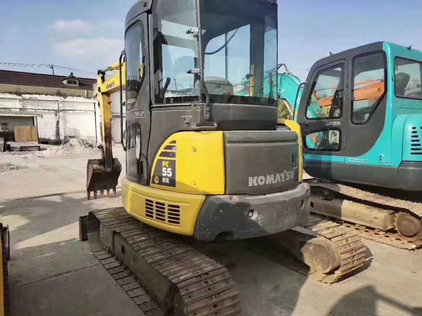 Ремонтированный экскаватор Komatsu PC 55 MR Двигатель 45000kg Мощность для тяжелой работы